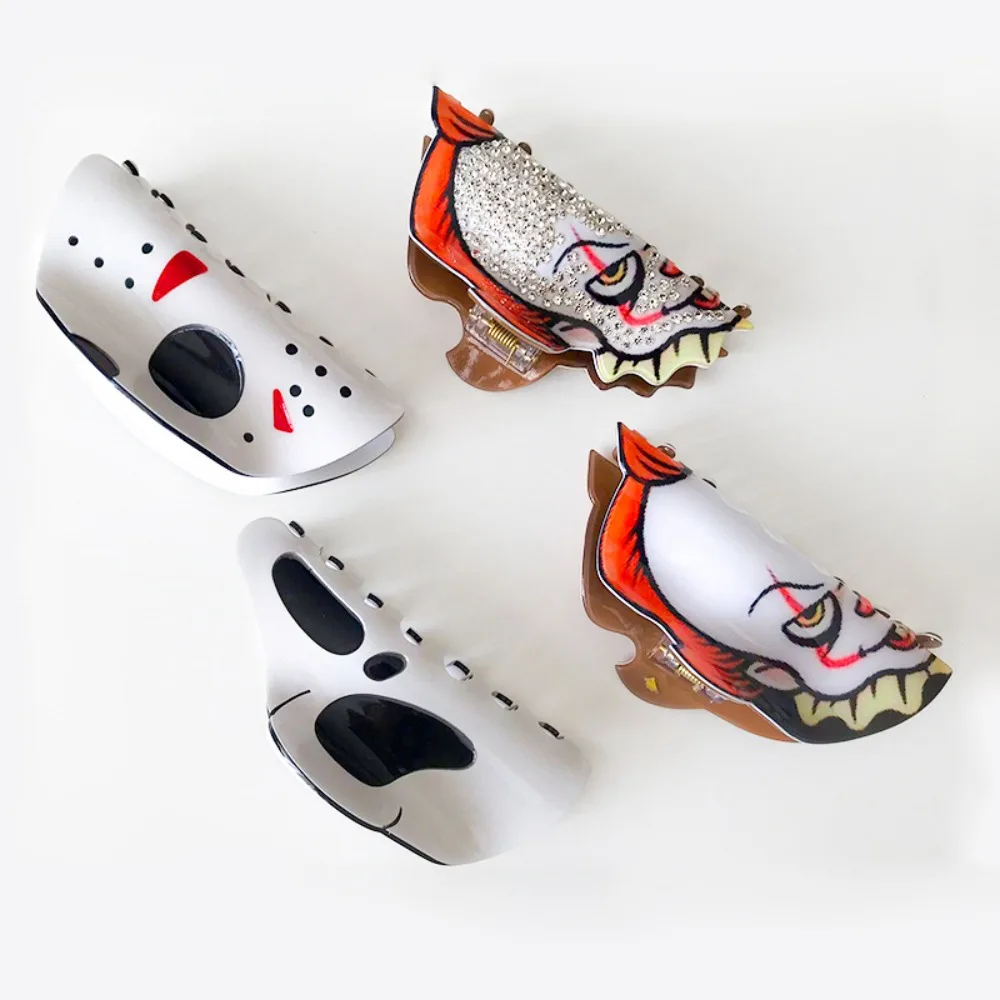 Готическая заколка для волос на Хэллоуин с призраком в виде акулы забавная