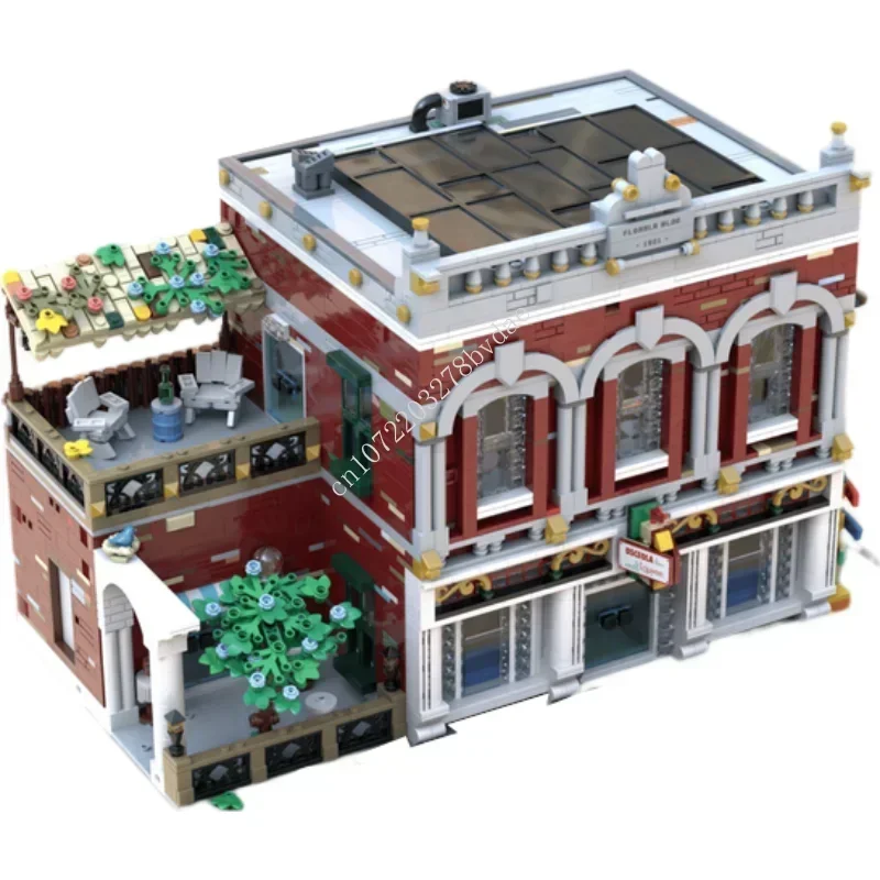 5397 шт. индивидуальные MOC модульные Osceola Lounge вид на улицу модель строительных