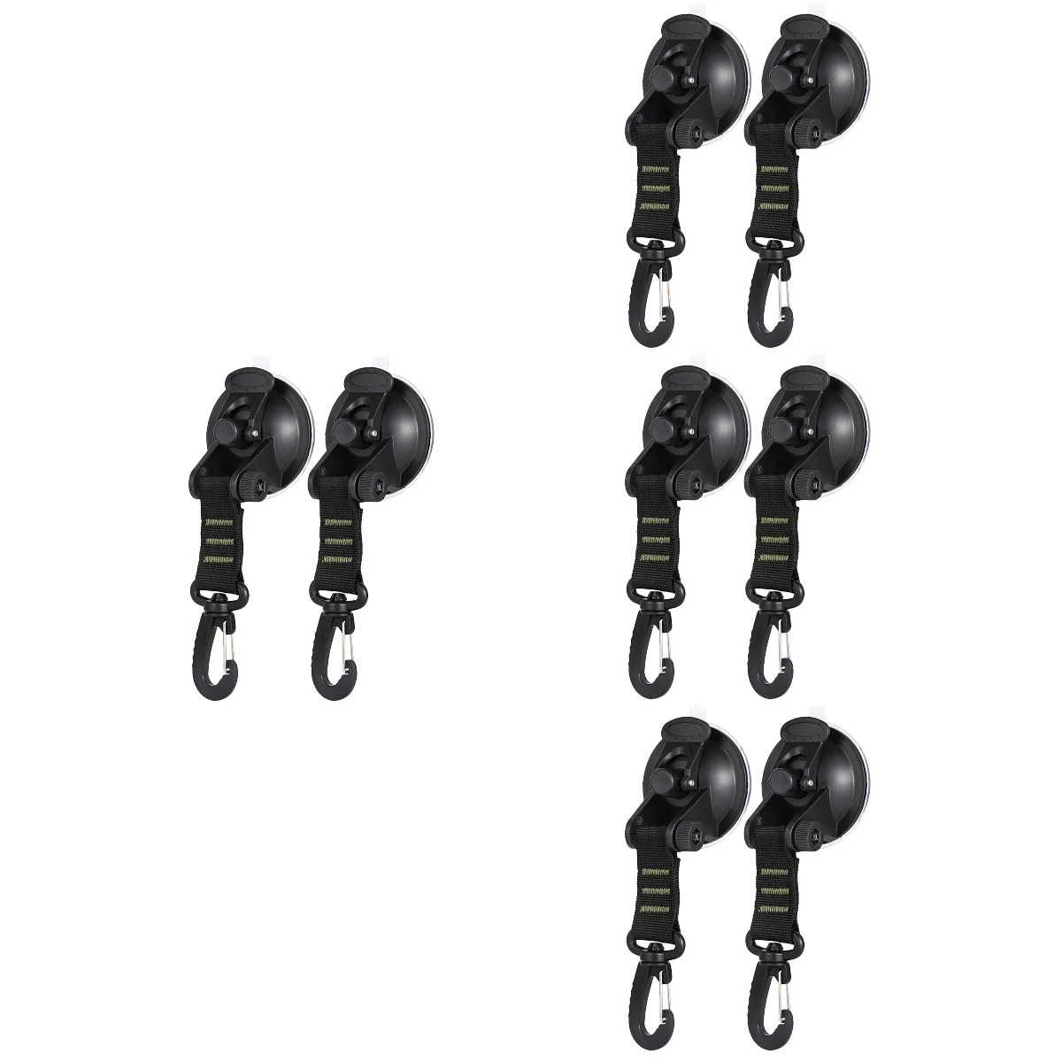 

8 pcs Bathroom Hook Multi-purpose Hook Window Suction Hanger Towel Hook
