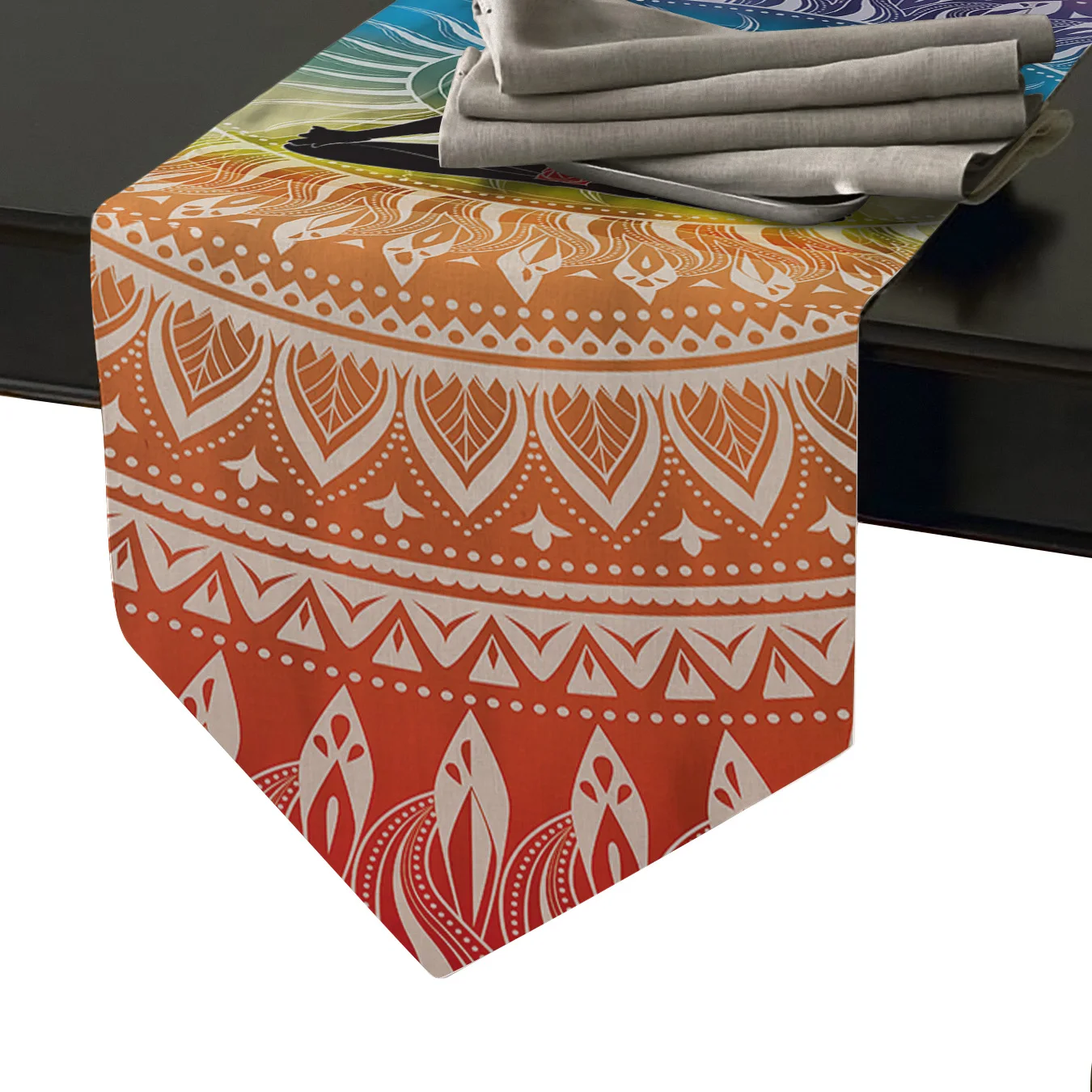 Индийская Йога Мандала чакр настольная дорожка с флагом украшения для домашней