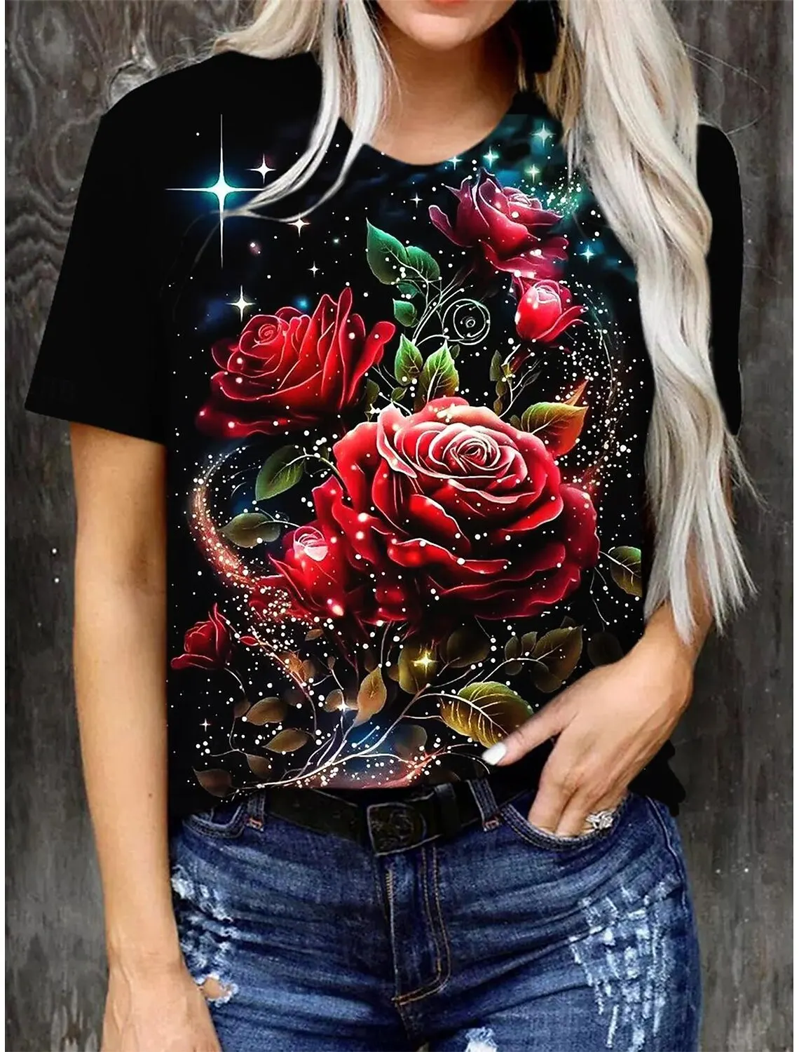 Женская футболка с 3D принтом