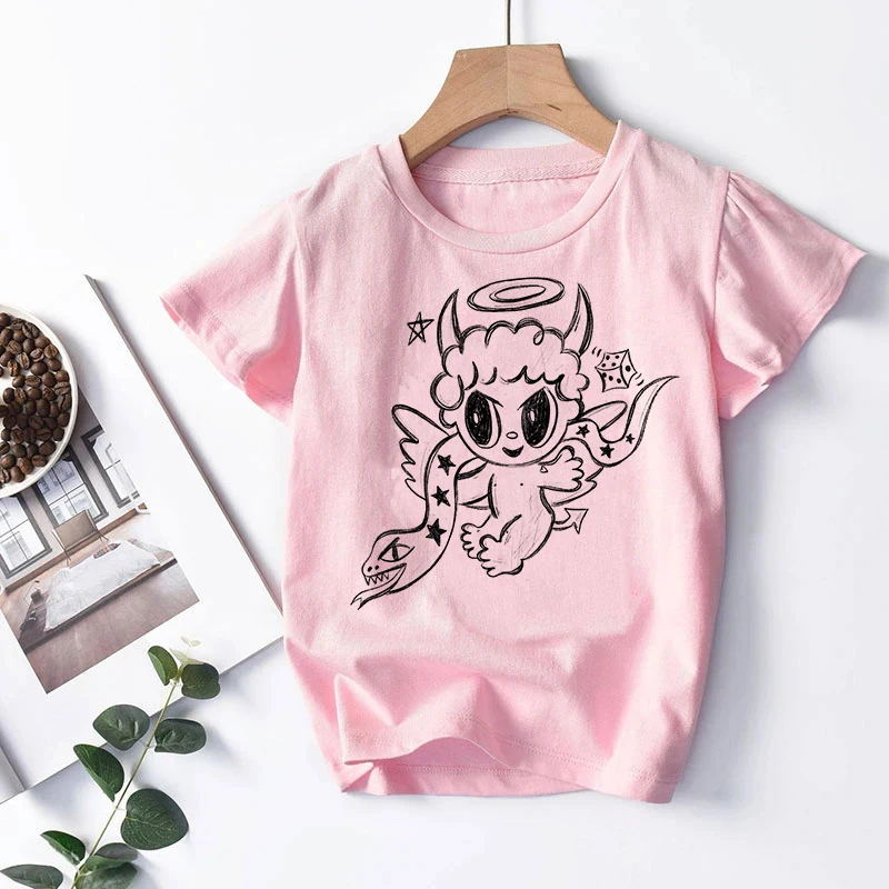 Детская розовая футболка с изображением Манны серы Бонито Карол G-бихот детская