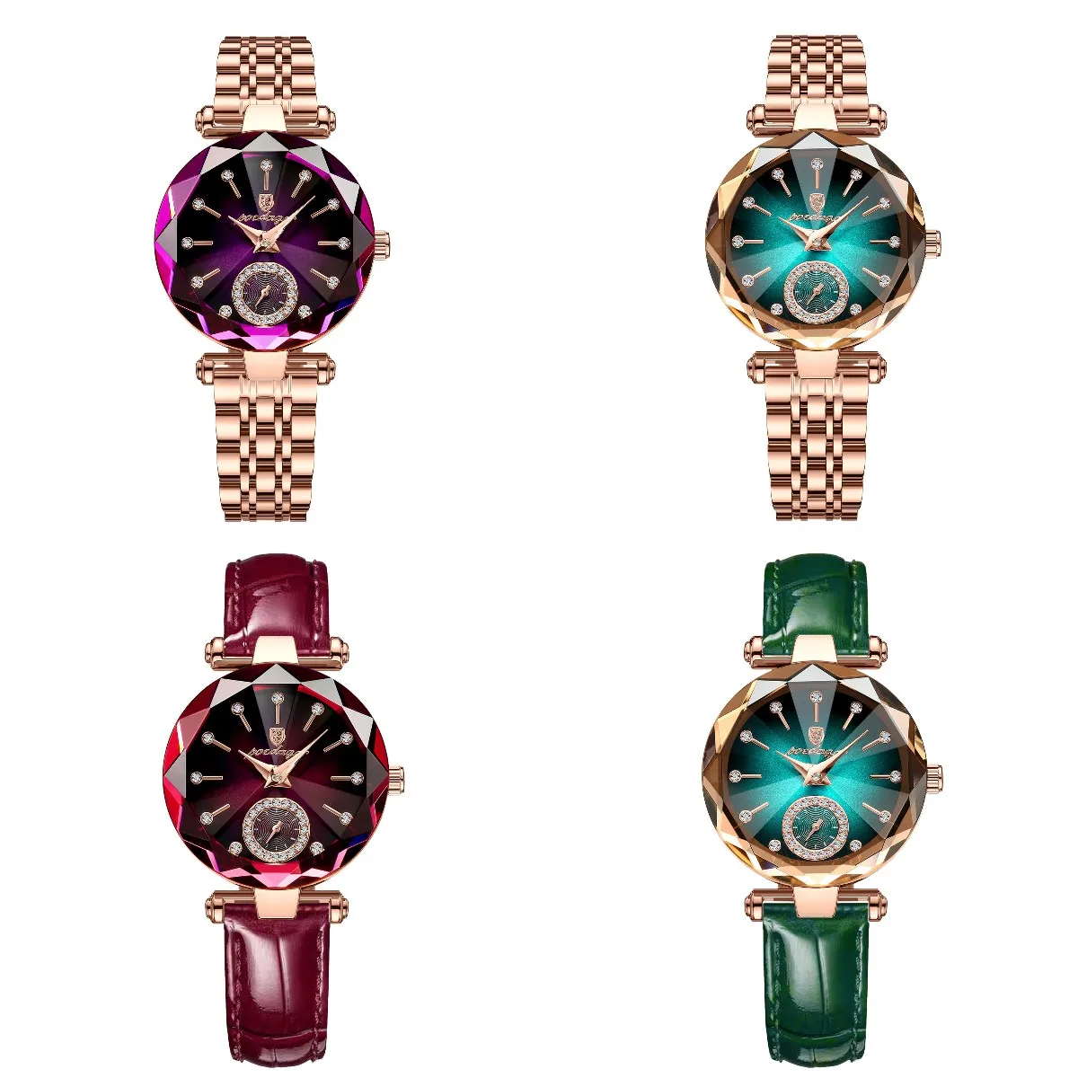 Часы женские кварцевые с ультратонким циферблатом и ремешком из нержавеющей