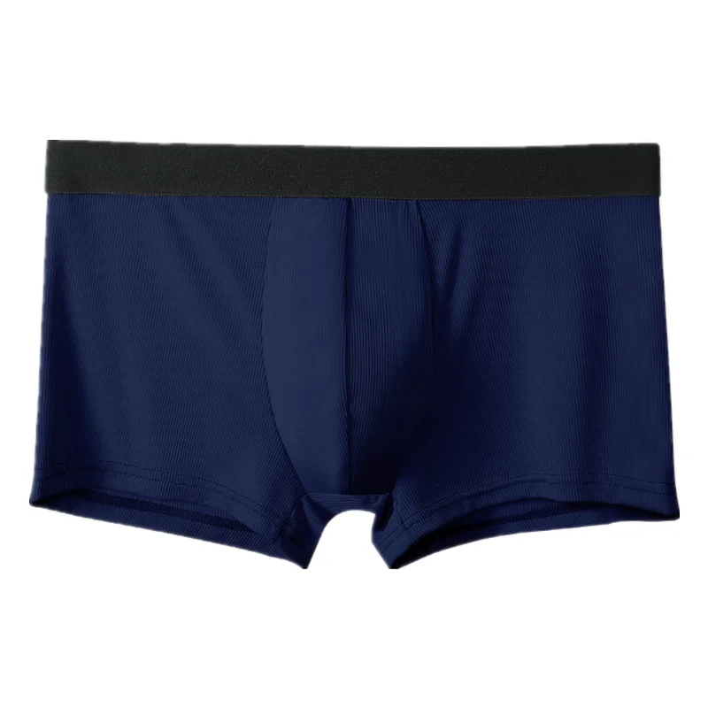 

Sexy Men Underwear Boxers Shorts Cool Ice Silk Panties Man Breathable Antibacterial U Convex Pouch Underpants Cueca Calzoncillos