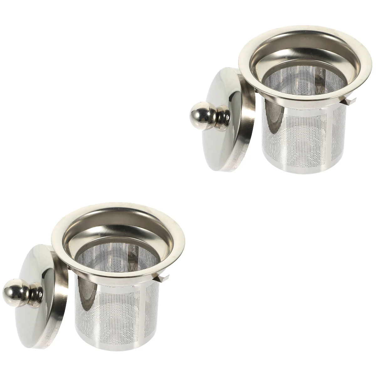 

Tea Mesh Strainer Infuser Filter Filters Teapot Insert Lidsstrainerssteeper Residue Fine Metal Infusers Loose Leaf Stainless