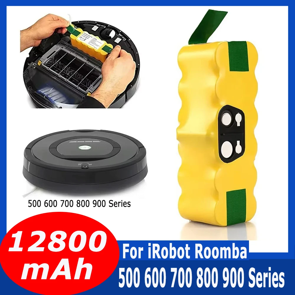 14.4V Battery For iRobot Roomba 12800mAh 500 600 700 800 900 series 14.4 V 620 650 770 780 580