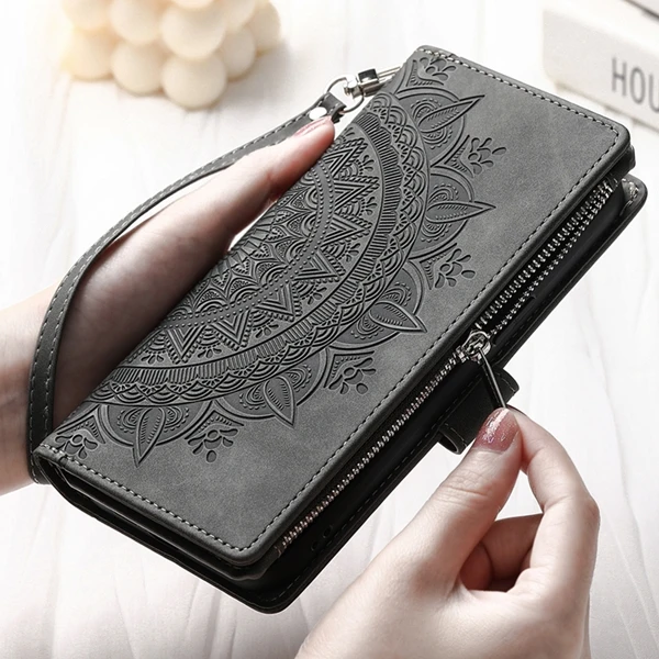 Кожаный чехол-книжка с тиснением для OnePlus 12 11 10T 10 9 8 7T ACE Pro 2 2V 8T 6T 6 Nord CE 3 Lite 2T