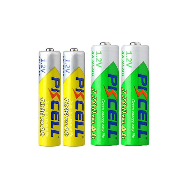 

4/6/8PC PKCELL NIMH Rechargeable Battery 2/3/4PC AA 2200mah And 2/3/4PC AAA 1200mah Mixed Pack
