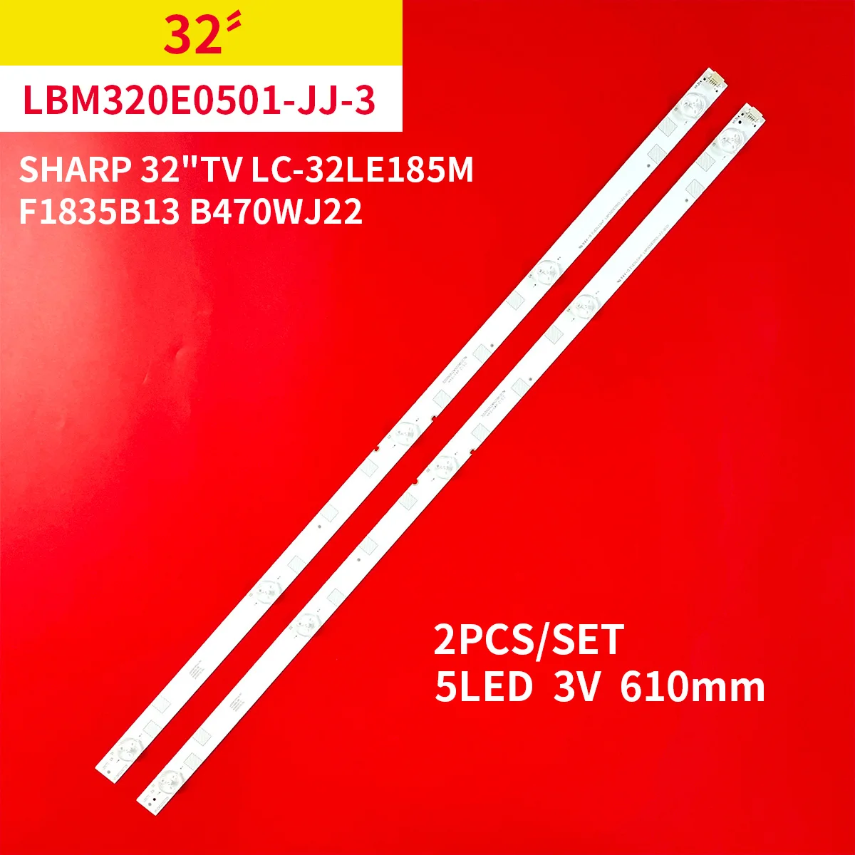 2 шт./1 комплект, Светодиодная лента для подсветки 32 дюйма Sharp 32