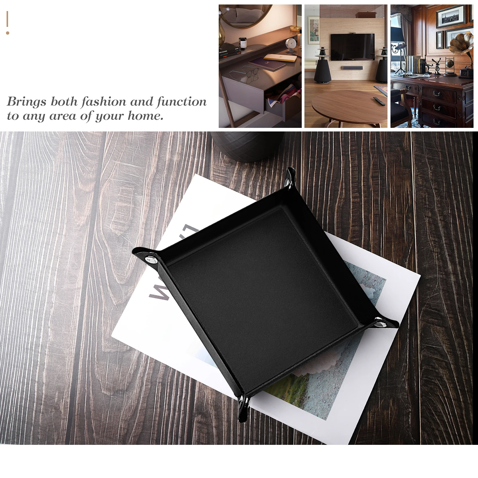 Luxspire Valet лоток из искусственной кожи для мужчин и женщин ювелирные изделия ключей