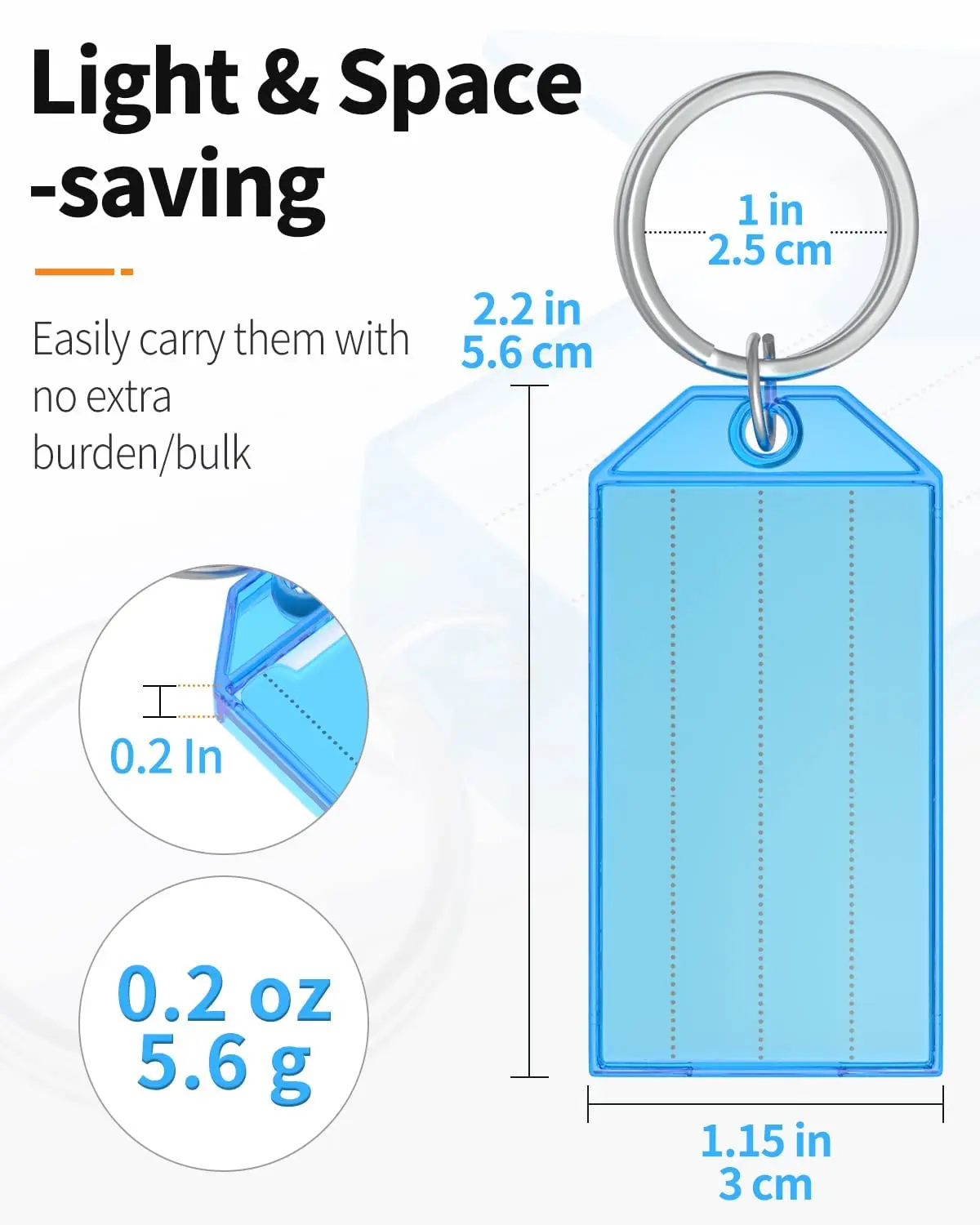 Яркие пластиковые ярлыки с раздельным окошком 50 шт.
