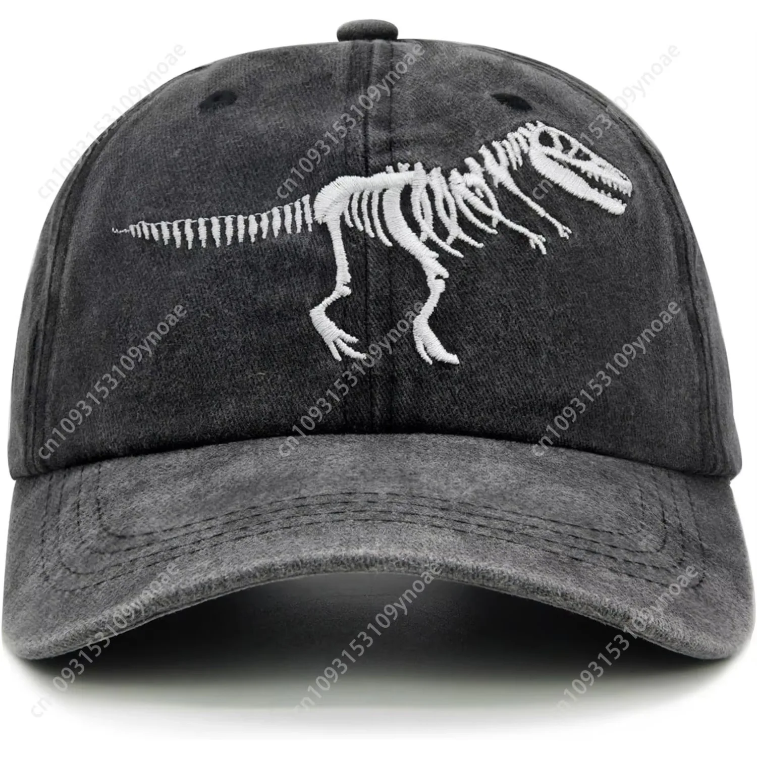Кепки с черепом и динозавром вышитые мытые регулируемые мужские женские шляпы