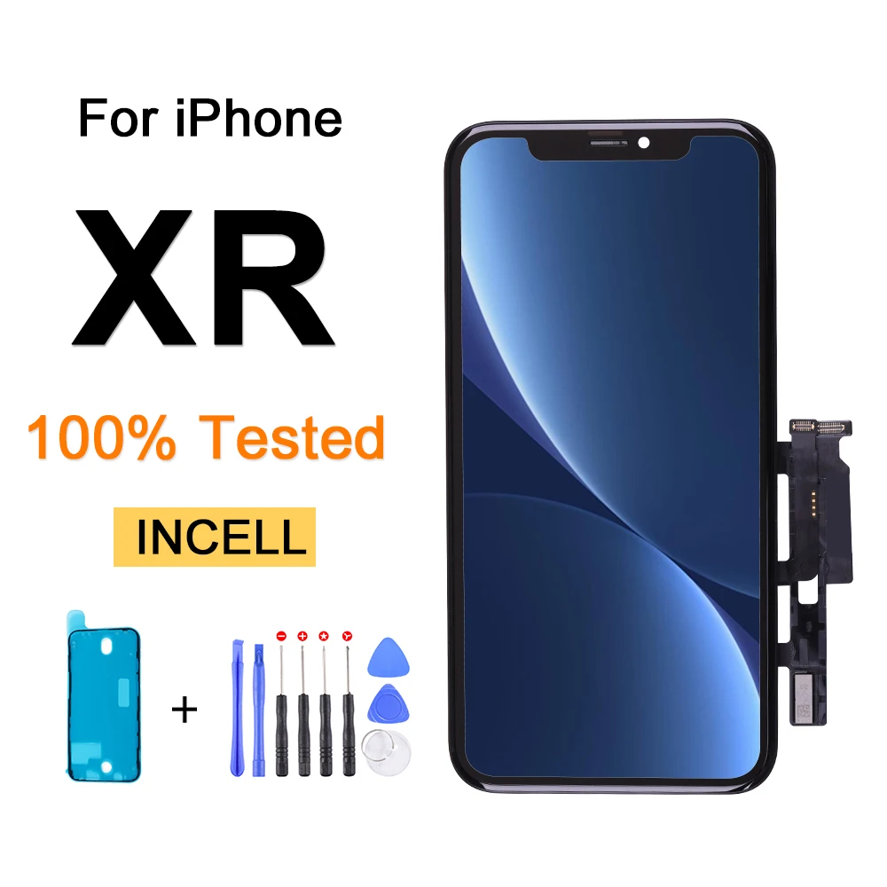 ЖК-дисплей Elekworld для iPhone XR, дигитайзер в сборе, запасные части, без битых пикселей, с 3D сенсорным экраном, поддержка True Tone