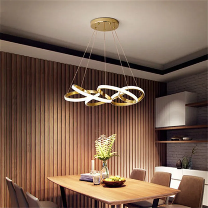 

New light luxury restaurant chandelier modern simple creative personality art Nordic style living room lighting led chandelier