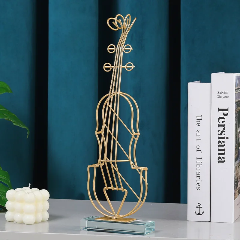 Статуэтка для скрипки декоративные статуэтки золотые металлические поделки