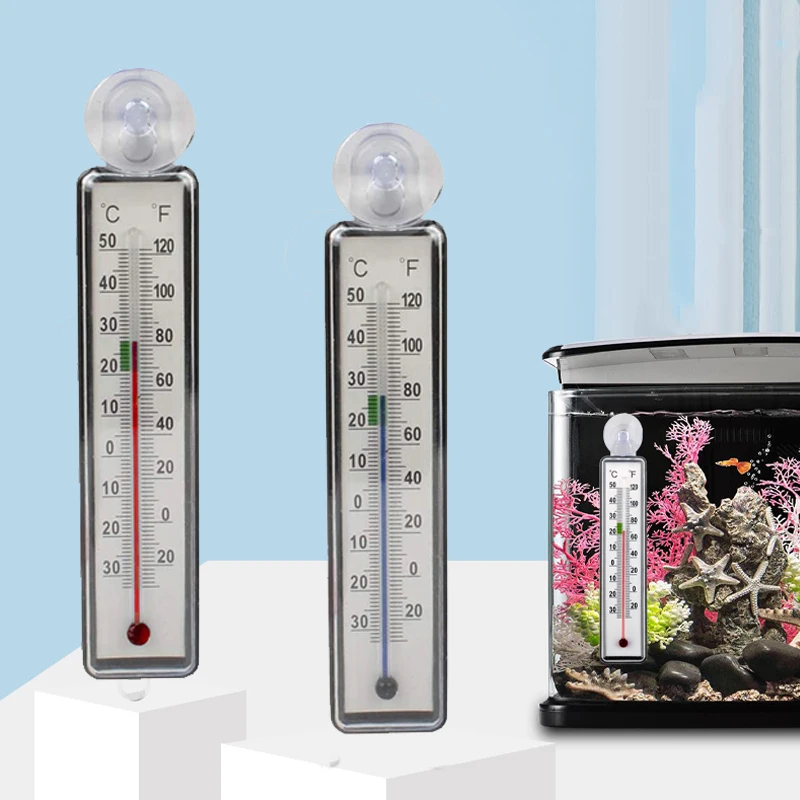 

Fish Tank Thermometer Anti-Collision Aquarium Water Temperature Measuring Tool With Suction Cup 0-50℃ Aquarium Accessories