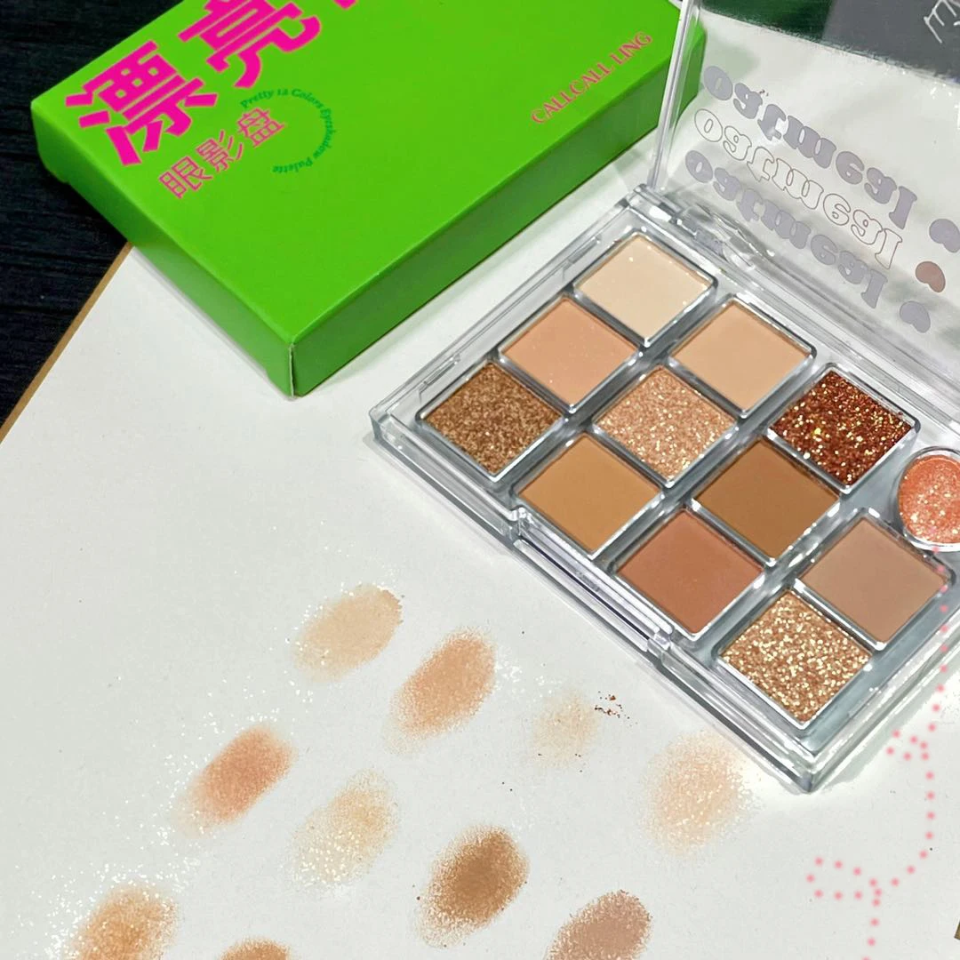 12 цветов матовый нюдовый макияж для глаз блестящие сердца палитра теней век