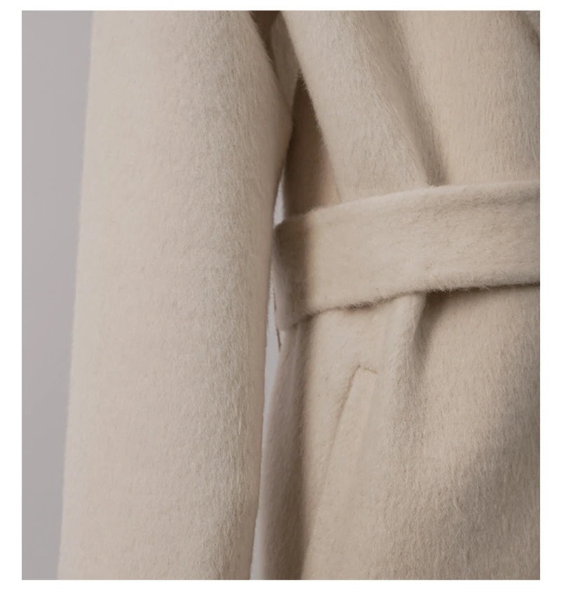 Женское шерстяное пальто Lingzhiwusis с французским капюшоном верхняя одежда высшего