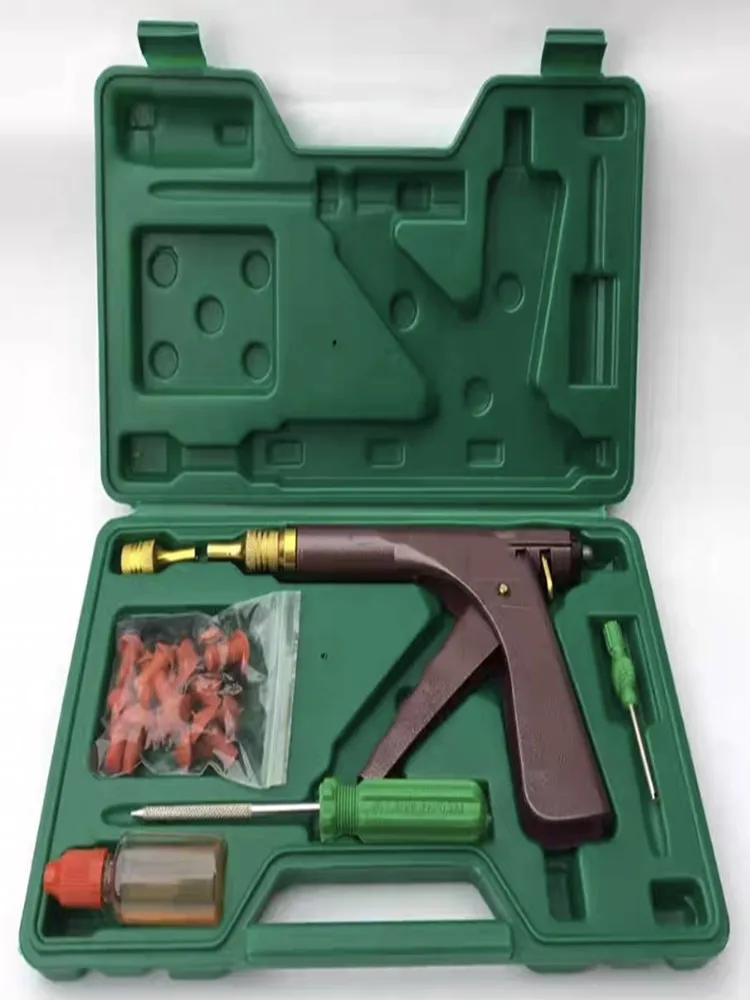

Electric vehicle vacuum tire tire plug Garage motorcycle vacuum tire repair gun Car tire block leak kit