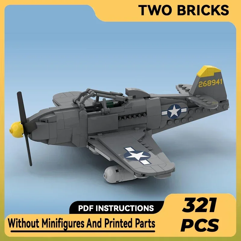 Технические Moc Bricks военная модель P-63 King Cobra Bomber модульные строительные блоки