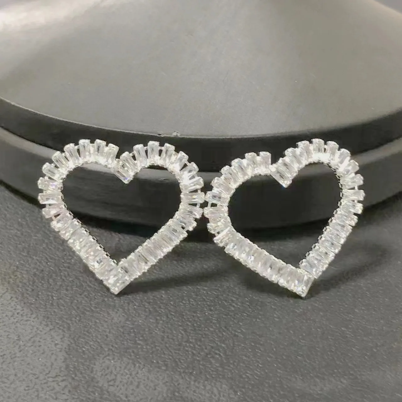 Freetry романтические Многослойные Полые серьги в форме сердца женские элегантные