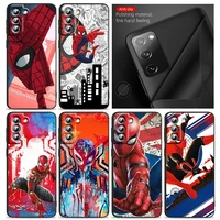 marvel avengers spider man phone case for samsung s22 s21 s20 ultra fe s10 s9 s8 plus 4g 5g s10 edge silicone tpu cover