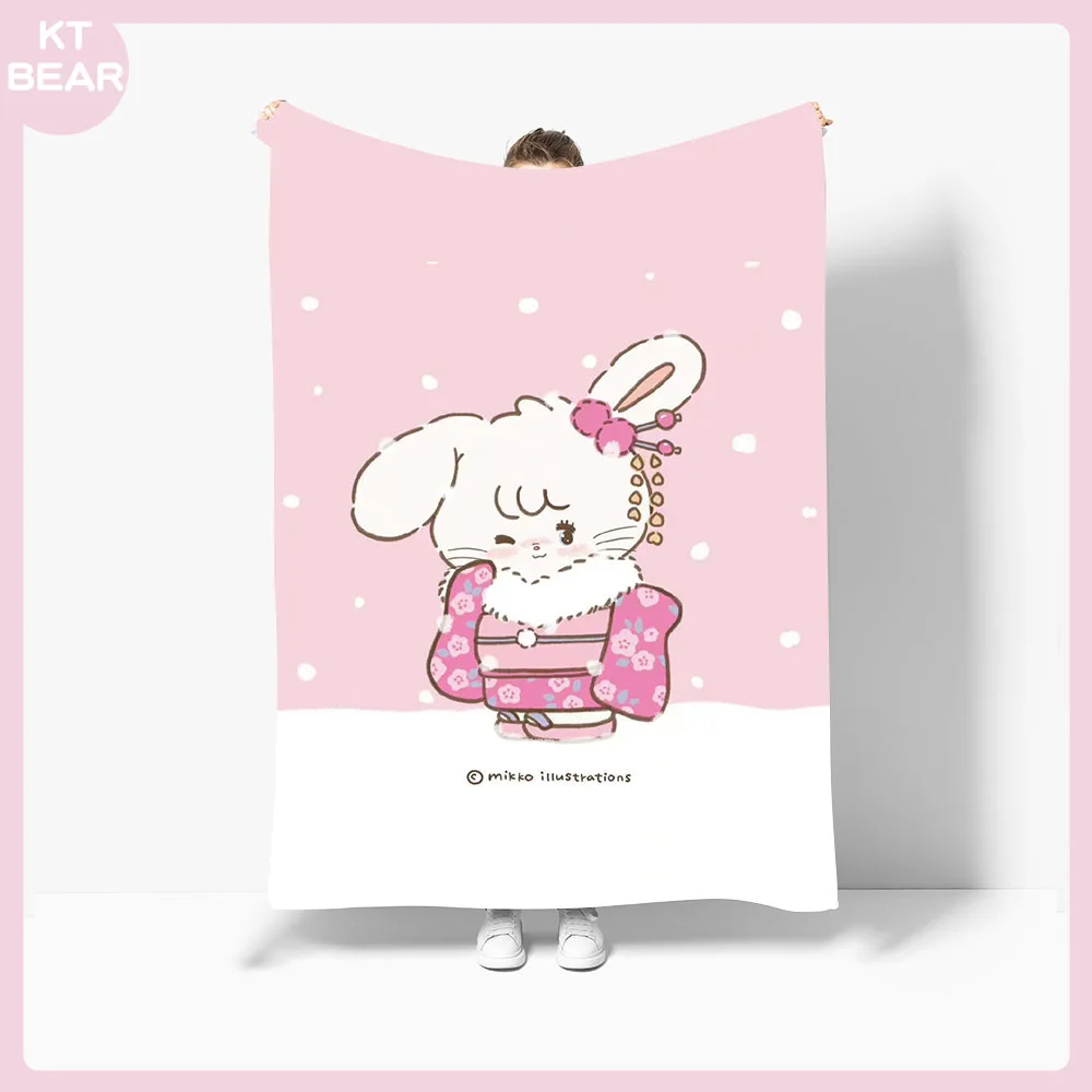 

2023 New Mikko Nap Blanket Anime Plush Blankets Air Condition Cute Bedding Bed Sofa Bedspread Kawaii Cat Bedsheet 28Style