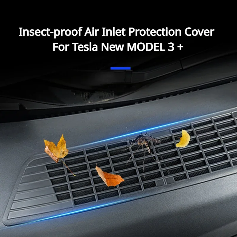 

Insect-proof Air Inlet Protection Cover Net for Tesla New Model 3 + Filter Net Protective Shell Car Accessories for 2024 Model3