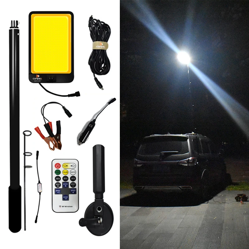 LED Emergency Luminaire beacons Flare with Sucker Base Dual Color telescopic pillar lamp post for Car Emergency Lighting