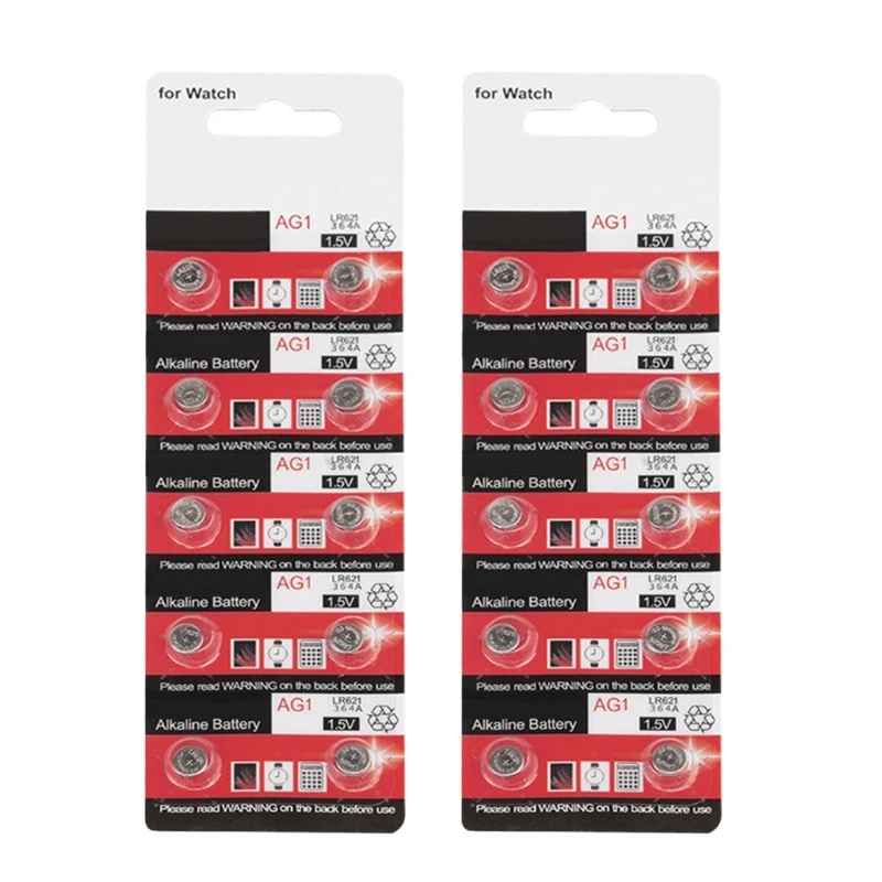 10/20 штук AG1/LR621 батарейки типа таблетка долговечная кнопочная батарея 1 5 В