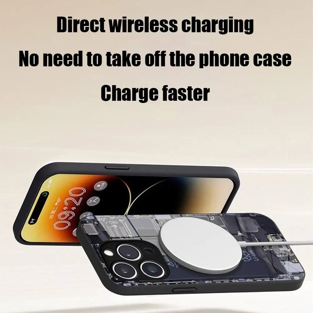 Circuit Board Phone Case NEW 2024 Tempered Glass For IPhone 16 15 Promax 14 13 Pro 12 11 plus Covers