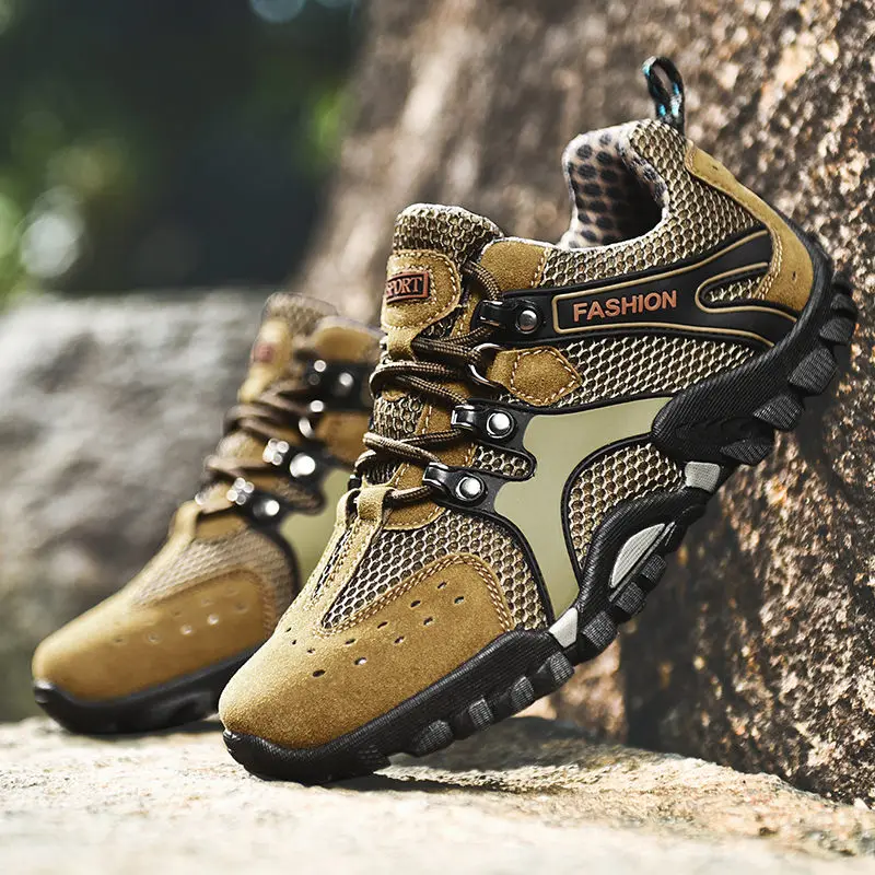 RUMDAX New Arrival Hiking Shoes Mens Mountain Climbing Shoes Outdoor Trainer Footwear Male Trekking Sport Sneakers Size 38-46