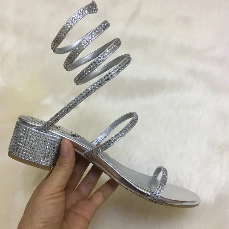 

FamtiYaa Women's Sandals Novelties 2022 Ankle Strapped Heel Shoe Woman Sexy Sandal with Ties Girls Brands Luxury