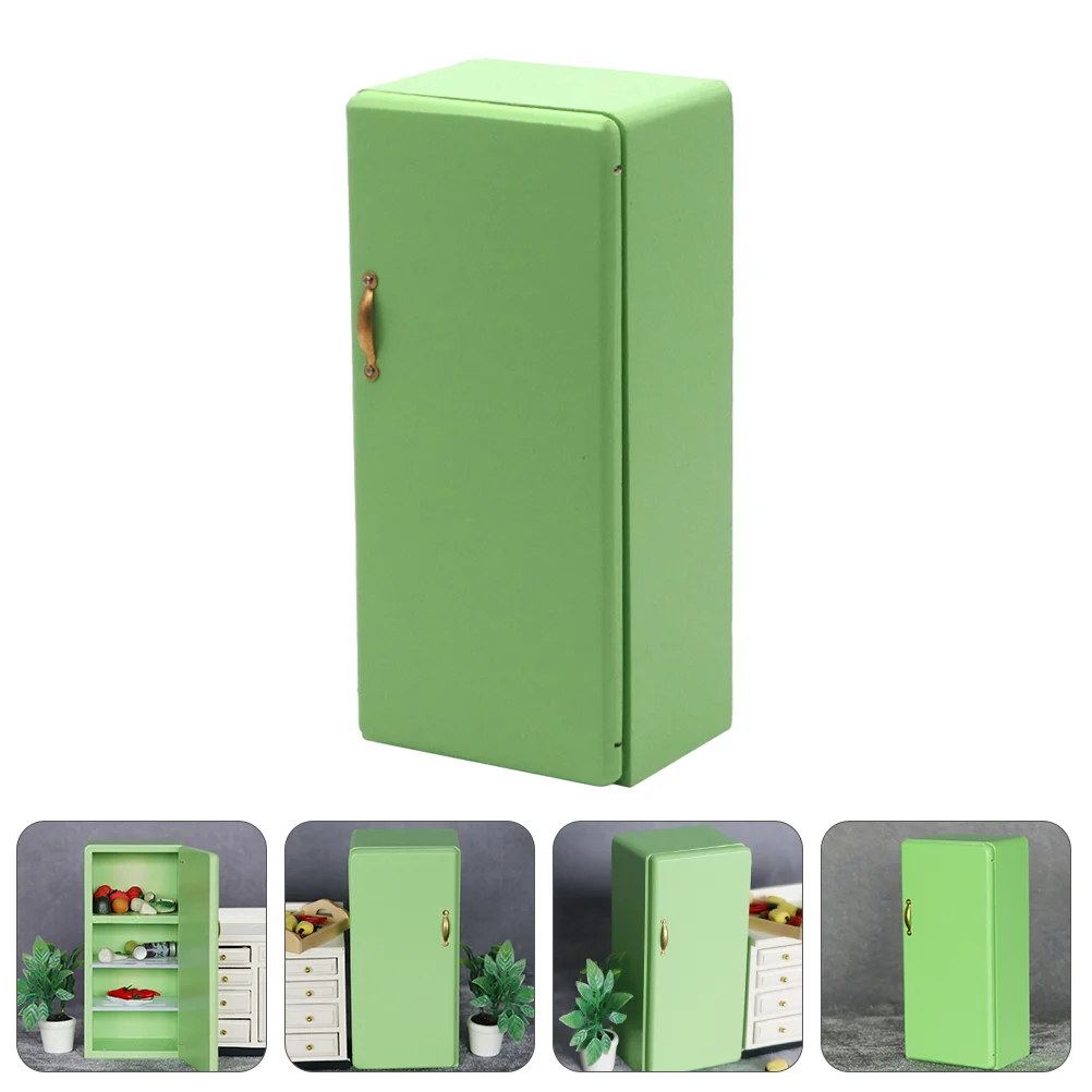 

Refrigerator Model House Accessories Mini Frigation Fridge Pretend Play Toy