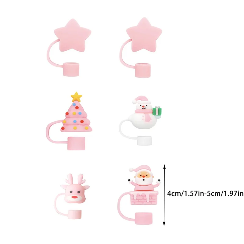 6 шт. рождественская соломенная крышка для Stanley 40 унций аксессуары стаканов