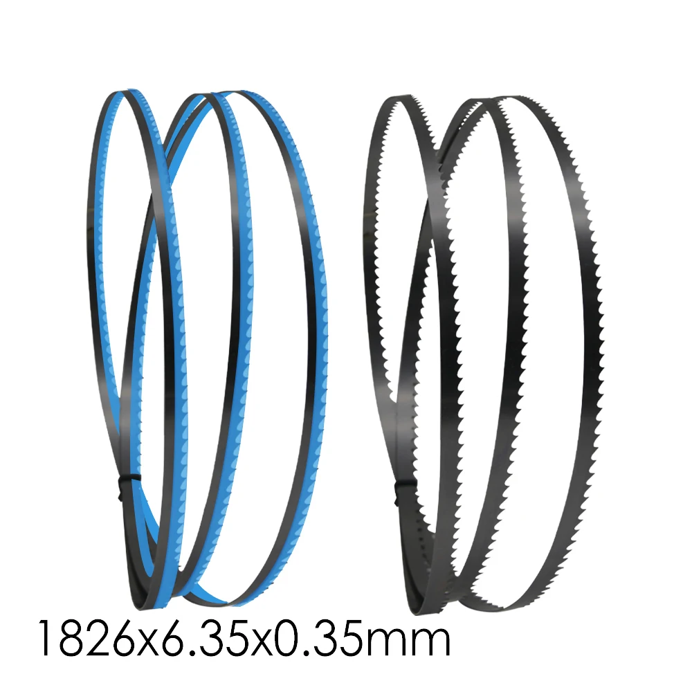 Лезвие для ленточной пилы, 72 дюйма, 1826x6,35x0,35 мм, 6TPI 10TPI 15TPI, сменные лезвия для электроинструментов из высокоуглеродистой стали, 2 шт. Лезвие для ленточной пилы, 72 дюйма, 1826x6,35x0,35 мм, 6TPI 10TPI 15TPI, сменные лезвия для электроинструментов из высокоуглеродистой стали, 2 шт.