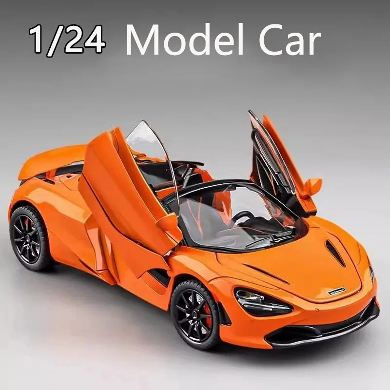1:24 имитация сплава 720S модель автомобиля звук и свет игрушечный автомобиль с
