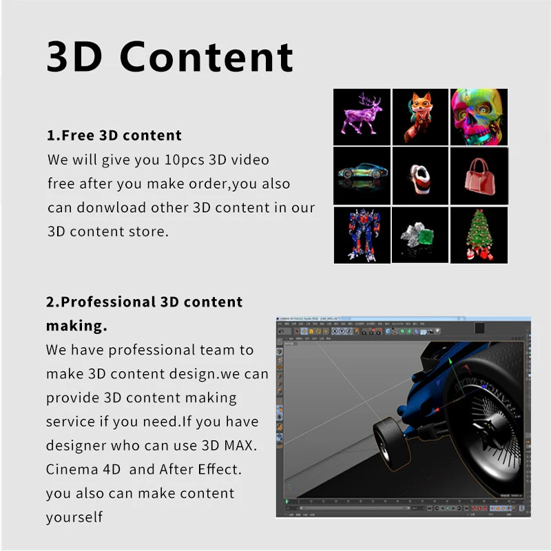 77 см Водонепроницаемая голограмма рекламный проектор 3D светодиодный