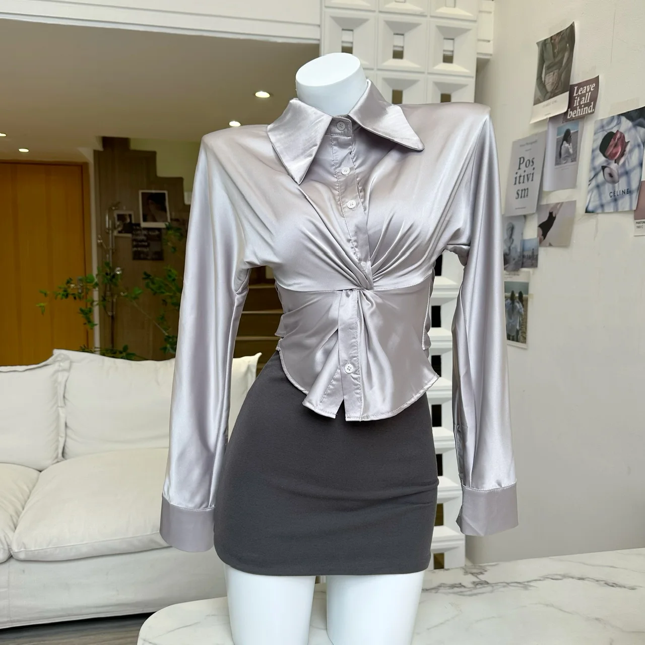 Стильные атласные топы со шнуровкой корейская мода элегантная пикантная и