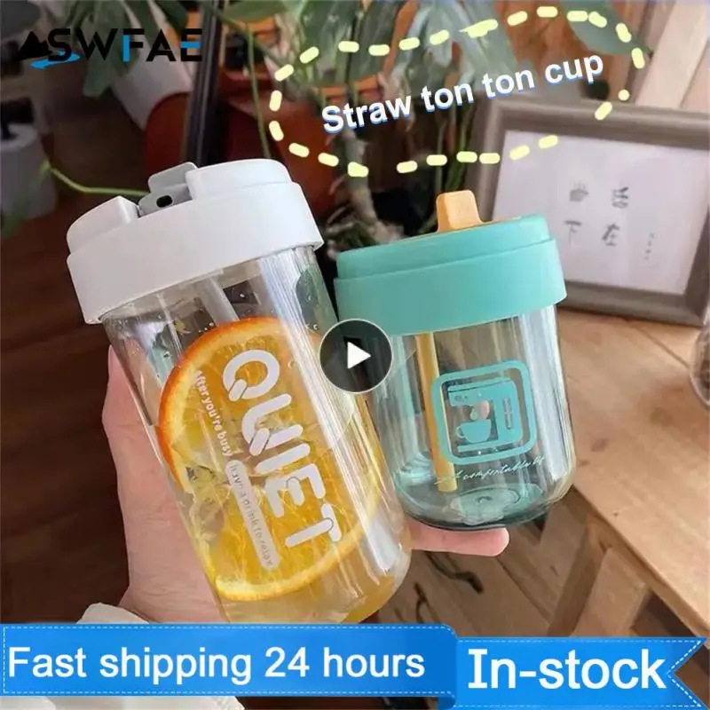 

Bpa Free Leakproof Sealed Straw Cup Creative Baby Feeding Cups Portable Water Bottles Drinkware For Camping Hiking Outdoor