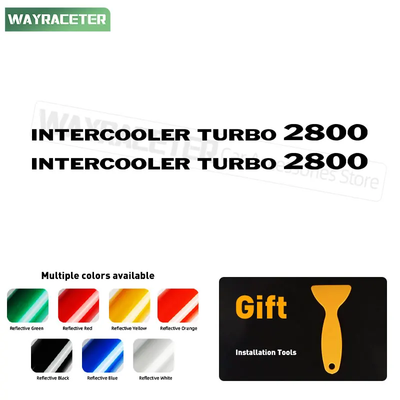 

Светоотражающий интеркулер турбо 2500 2800 графическая наклейка дверь боковое крыло наклейка для Mitsubishi Pajero Shogun Montero аксессуары