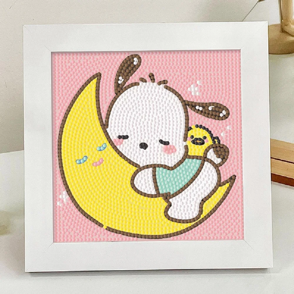 Мультфильм Hello Kitty Pacha Dog 5D алмазная живопись 18*18 см детские наклеивающиеся дрели