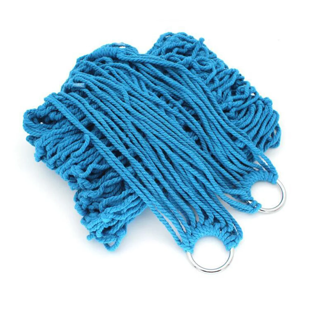 

1PC Practical Durable Cotton Mesh Hammock Sleeping Net Bed Meshy Rope Hammock for Outdoor Camping Hiking
