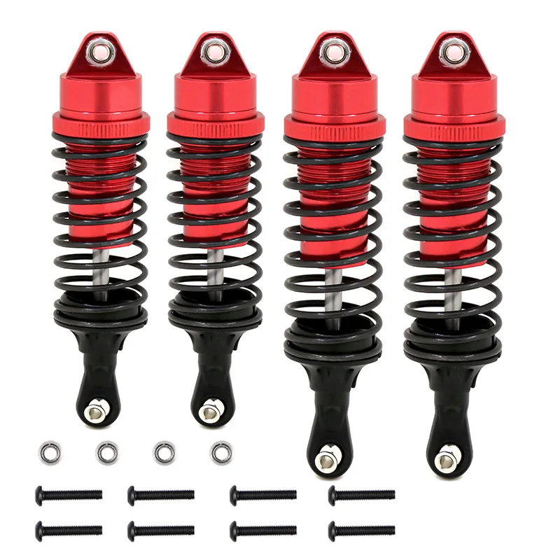 

4PCS for TRAXXAS Slash 4x4 Short Semi Truck Accessories Metal Shock Absorber 727 Model Car Front and Rear Shock Absorbers 4WD