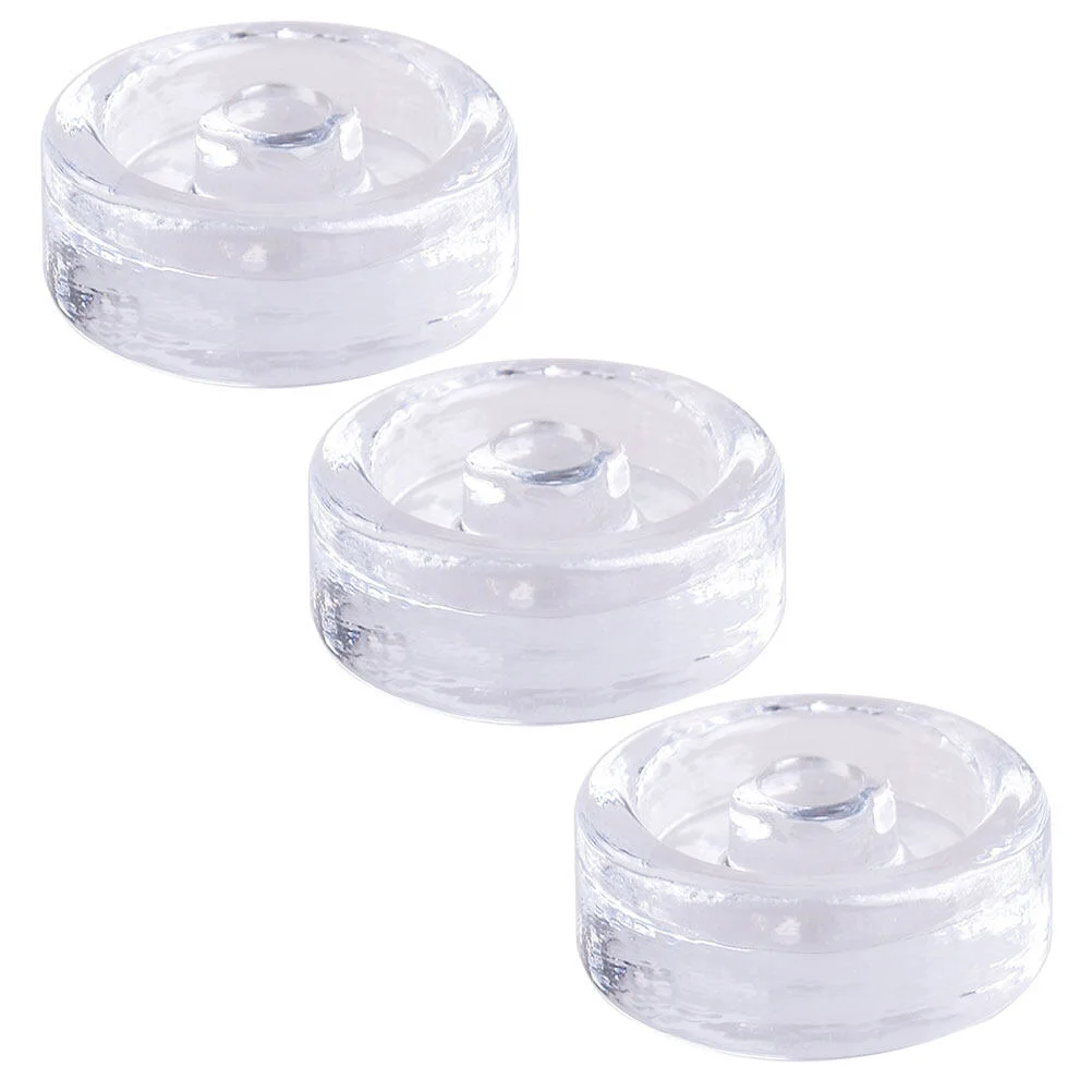 

3 Pcs Glass Can Cup Lid Pickle Bowl Mason Tank Lids Weights Fermenting Fermentation Fruit Jar Jars Covers