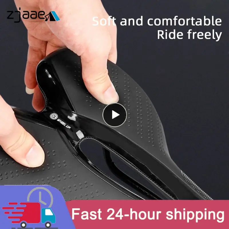 

Reflective Shock Absorbing Hollow Bike Saddle MTB Bicycle Seat Breathable Rainproof Cycling Road Mountain Cyxling Accessory