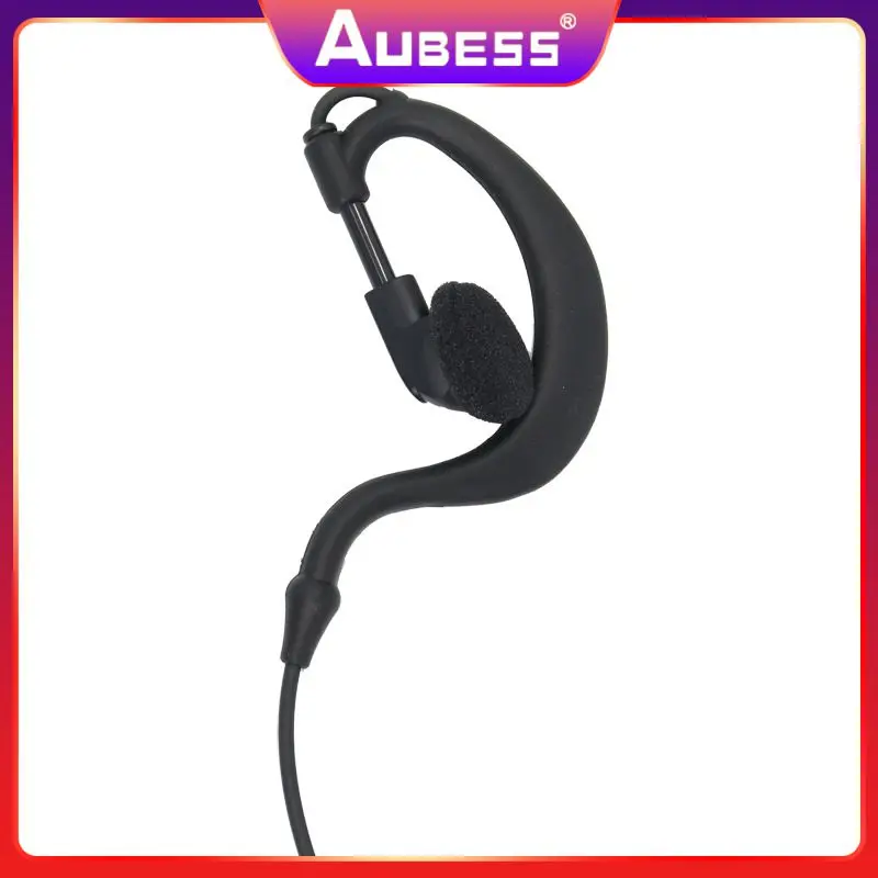 

3.5mm In Ear Earpiece Soft Rubber Ear Loop Rotating Speaker Stereo Wired Earphone For Mp3 Smartphones 100mw