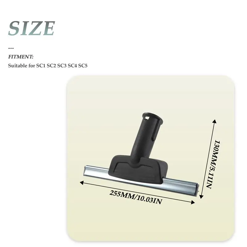 Насадка-щетка круглая для пароочистителей Karcher SC2, SC3, SC4, SC5, CTK10, CTK20, для мытья окон, зеркал, устранения влаги, A21R (art.: 3920db2ccfb47) - 3920db2ccfb47
