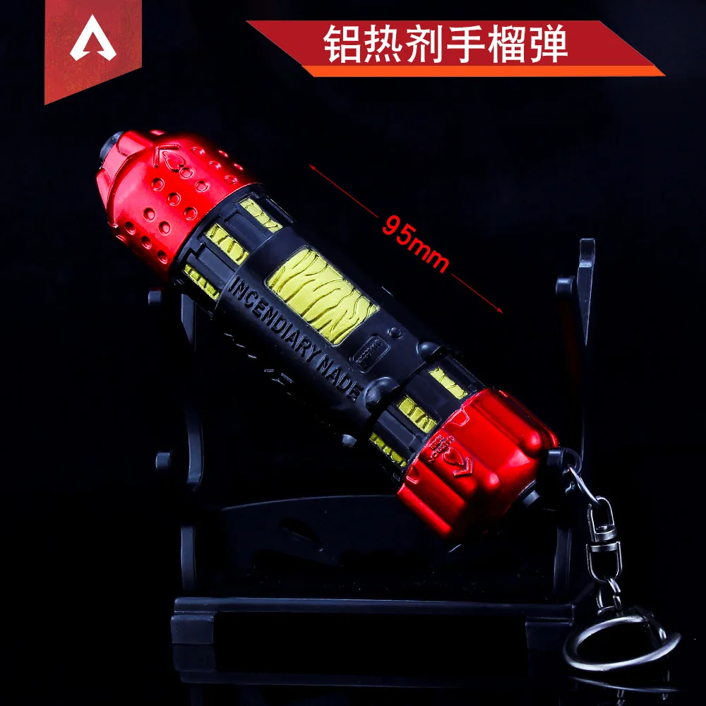 Брелок для ключей мужчин и женщин металлический брелок с металлической гранатой