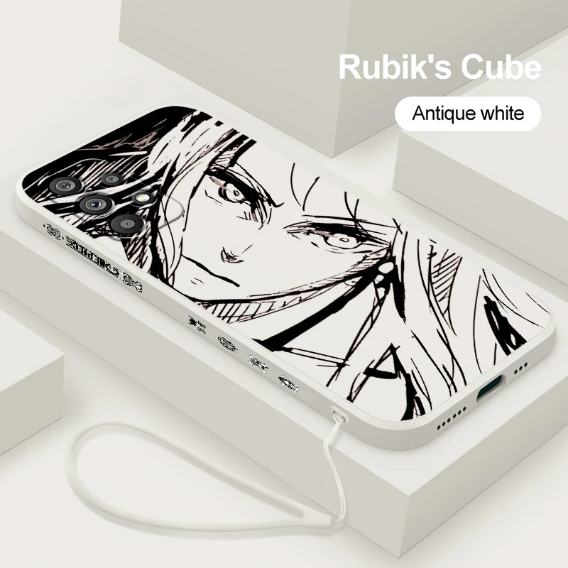 

Anime L-Luffys O-One P-Piece Cool Phone Case For Samsung A73 A53 A54 A34 A14 A13 A03 A03S A72 A52 A32 5G Liquid Left Rope